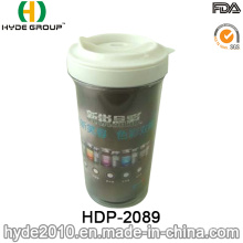 300 ml de plástico duplo parede caneca de café com foto inserida (HDP-2089)